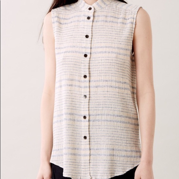 NWT Rachel Comey Bosa Shirt in Faded Stripe - Picture 5 of 16